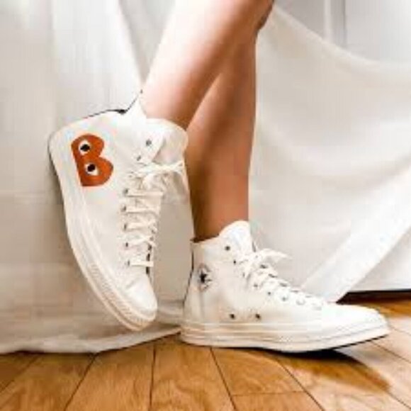 Converse Shoes - Converse X Comme Des Garçons Women High-Top Sneakers Size 7